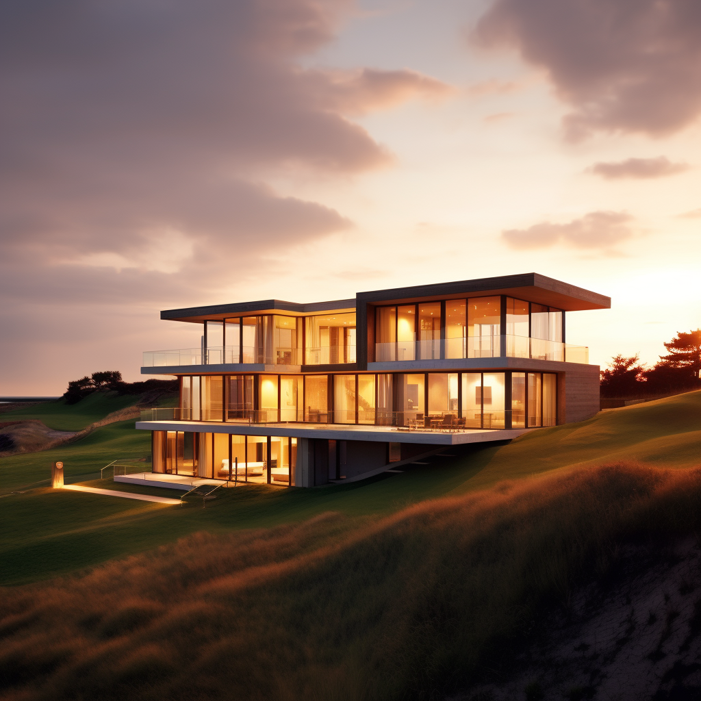 Modern home with aluminium windows and doors