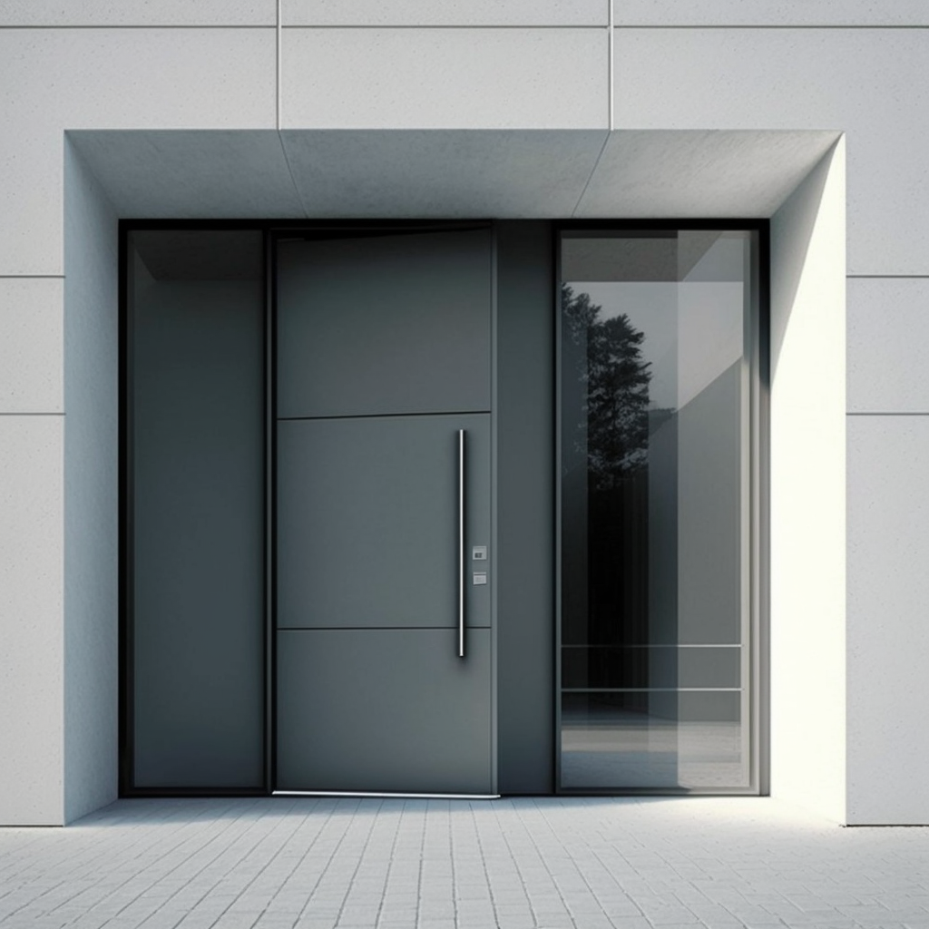 Modern aluminium doors