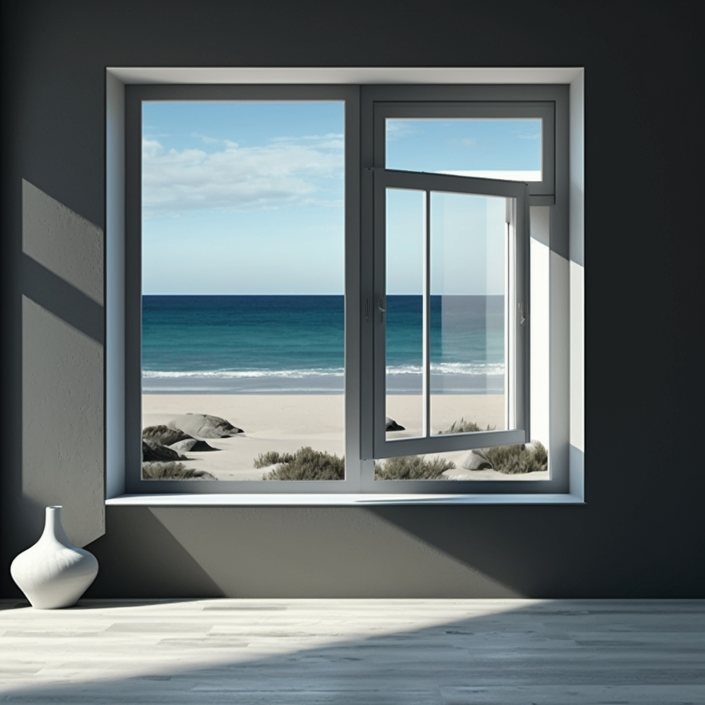 Seaside home with aluminium windows